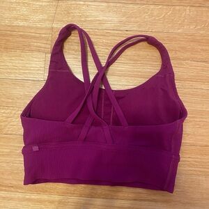 Lululemon Ribbed Longline Bra Purple